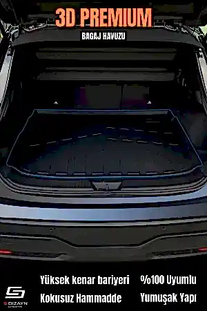 S-Dizayn Citroen C4X 3D Pro Havuzlu Paspas ve Bagaj Havuzu Seti (2'li SET) İnce Stepne 2023 Üzeri A+ Kalite thumb 5