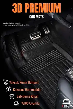 S-Dizayn Renault Austral Mild Hybrid 3D Pro Havuzlu Paspas ve Bagaj Havuzu Seti (2'li SET) 2023 Üzeri A+ Kalite thumb 2