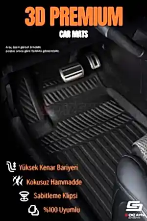 S-Dizayn Fiat Egea Cross 3D Pro Havuzlu Paspas ve Bagaj Havuzu Seti (2'li SET) 2020 Üzeri A+ Kalite thumb 2