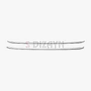 S-Dizayn Opel Combo Makyajlı Krom Ön Tampon Çıtası 2 Prç 2023 Üzeri A+ Kalite - Görsel 2