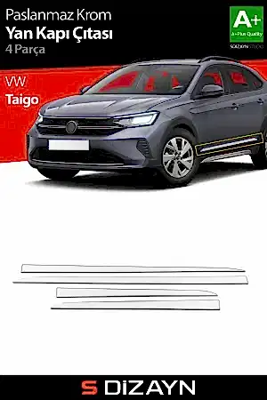 S-Dizayn Volkswagen Taigo Krom Yan Kapı Çıtası 4 Prç 2020 Üzeri A+ Kalite