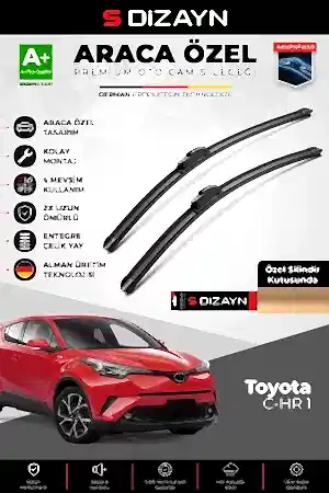 S-Dizayn Toyota C-Hr Ön Cam Silecek Seti 2016-2023 Premium Araca Özel 65-40 Cm  A+ Kalite