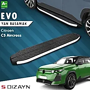 S-Dizayn Citroen C5 Aircross 2 Hybrid Benzinli Evo Aluminyum Yan Basamak 193 Cm 2025 Üzeri A+ Kalite