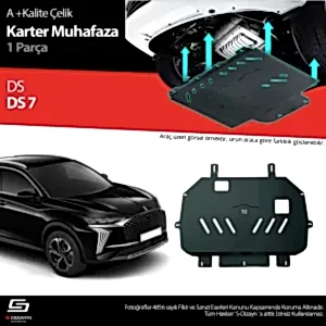 S-Dizayn Ds Ds7 Çelik Karter Muhafaza Koruma 2017 Üzeri A+ Kalite