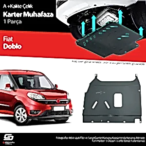 S-Dizayn Fiat Doblo 2 Çelik Karter Muhafaza Koruma 2010-2022 A+ Kalite