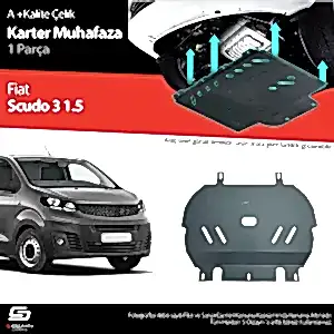 S-Dizayn Fiat Scudo 1.5 Çelik Karter Muhafaza Koruma 2020 Üzeri A+ Kalite