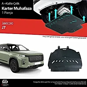 S-Dizayn Jaecoo J7 Çelik Karter Muhafaza Koruma 2023 Üzeri A+ Kalite