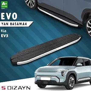 S-Dizayn Kia Ev3 Evo Krom Yan Basamak 183 Cm 2025 Üzeri A+ Kalite