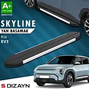 S-Dizayn Kia EV3 Skyline Aluminyum Yan Basamak 183 Cm 2025 Üzeri A+ Kalite