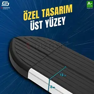 S-Dizayn Kia EV3 Skyline Aluminyum Yan Basamak 183 Cm 2025 Üzeri A+ Kalite - Görsel 3