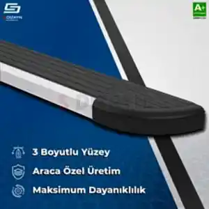 S-Dizayn Kia EV3 Skyline Aluminyum Yan Basamak 183 Cm 2025 Üzeri A+ Kalite - Görsel 4