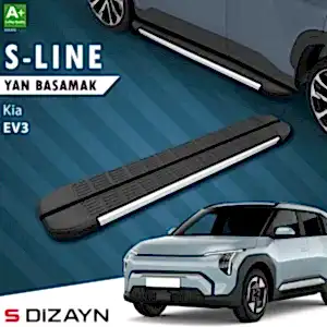 S-Dizayn Kia Ev3 S-Line Aluminyum Yan Basamak 183 Cm 2025 Üzeri A+ Kalite