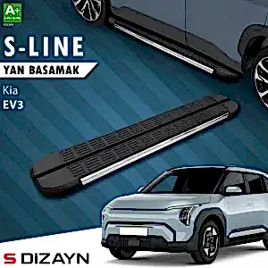 S-Dizayn Kia Ev3 S-Line Krom Yan Basamak 183 Cm 2025 Üzeri A+ Kalite