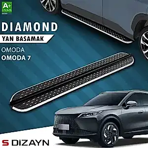 S-Dizayn Omoda Omoda7 Diamond Krom Yan Basamak 183 Cm 2025 Üzeri A+ Kalite