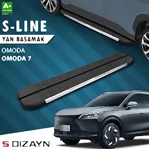 S-Dizayn Omoda Omoda7 S-Line Krom Yan Basamak 183 Cm 2025 Üzeri A+ Kalite