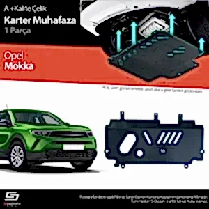 S-Dizayn Opel Mokka Çelik Karter Muhafaza Koruma 2020 Üzeri A+ Kalite