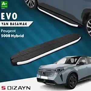 S-Dizayn Peugeot 5008 3 Hybrid Evo Aluminyum Yan Basamak 203 Cm 2024 Üzeri A+ Kalite