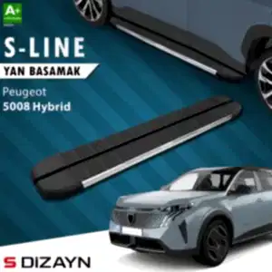 S-Dizayn Peugeot 5008 3 Hybrid S-Line Krom Yan Basamak 203 Cm 2024 Üzeri A+ Kalite