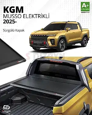 S-Dizayn Ssangyong Musso Elektrikli S-Back Sürgülü Kapak Siyah V1 2025 Üzeri