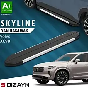 S-Dizayn Volvo Xc90 Makyajlı Benzinli Skyline Aluminyum Yan Basamak 203 Cm 2024 Üzeri A+ Kalite