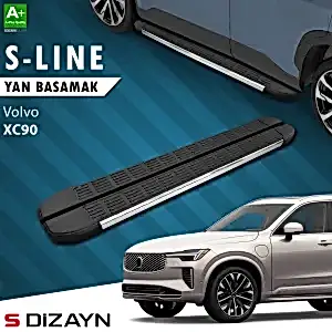 S-Dizayn Volvo Xc90 Makyajlı Benzinli S-Line Krom Yan Basamak 203 Cm 2024 Üzeri A+ Kalite