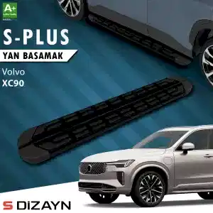 S-Dizayn Volvo Xc90 Makyajlı Benzinli S-Plus Siyah Yan Basamak 203 Cm 2024 Üzeri A+ Kalite