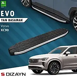 S-Dizayn Volvo Xc90 Makyajlı Hybrid Evo Krom Yan Basamak 203 Cm 2024 Üzeri A+ Kalite