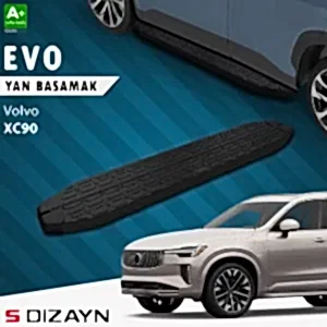 S-Dizayn Volvo Xc90 Makyajlı Hybrid Evo Siyah Yan Basamak 203 Cm 2024 Üzeri A+ Kalite
