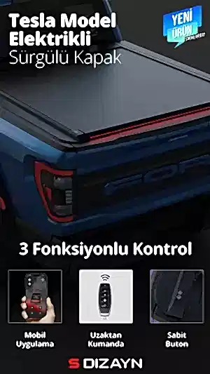 S-Dizayn Vw Amarok 2 Tesla Model Elektrikli Sürgülü Kapak 2023 Üzeri