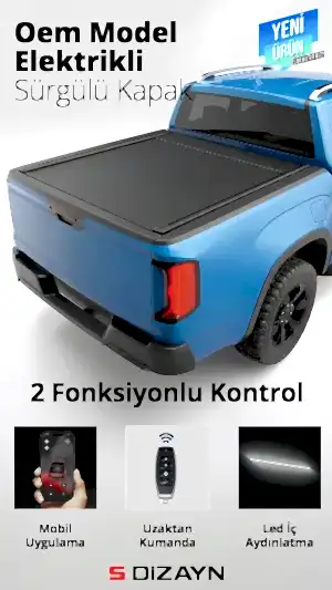 S-Dizayn Vw Amarok 2 Oem Model Elektrikli Sürgülü Kapak 2023 Üzeri